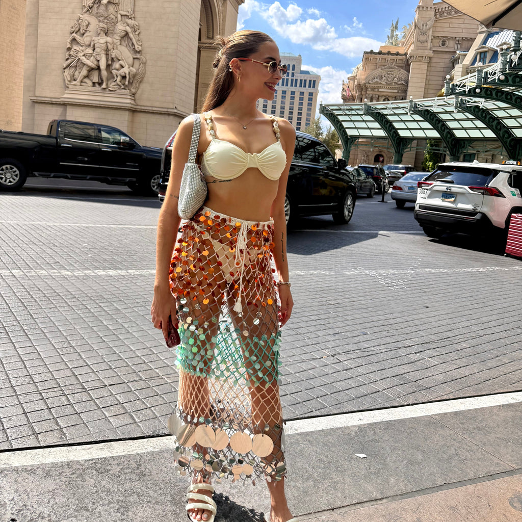 Falda de Playa Tejida