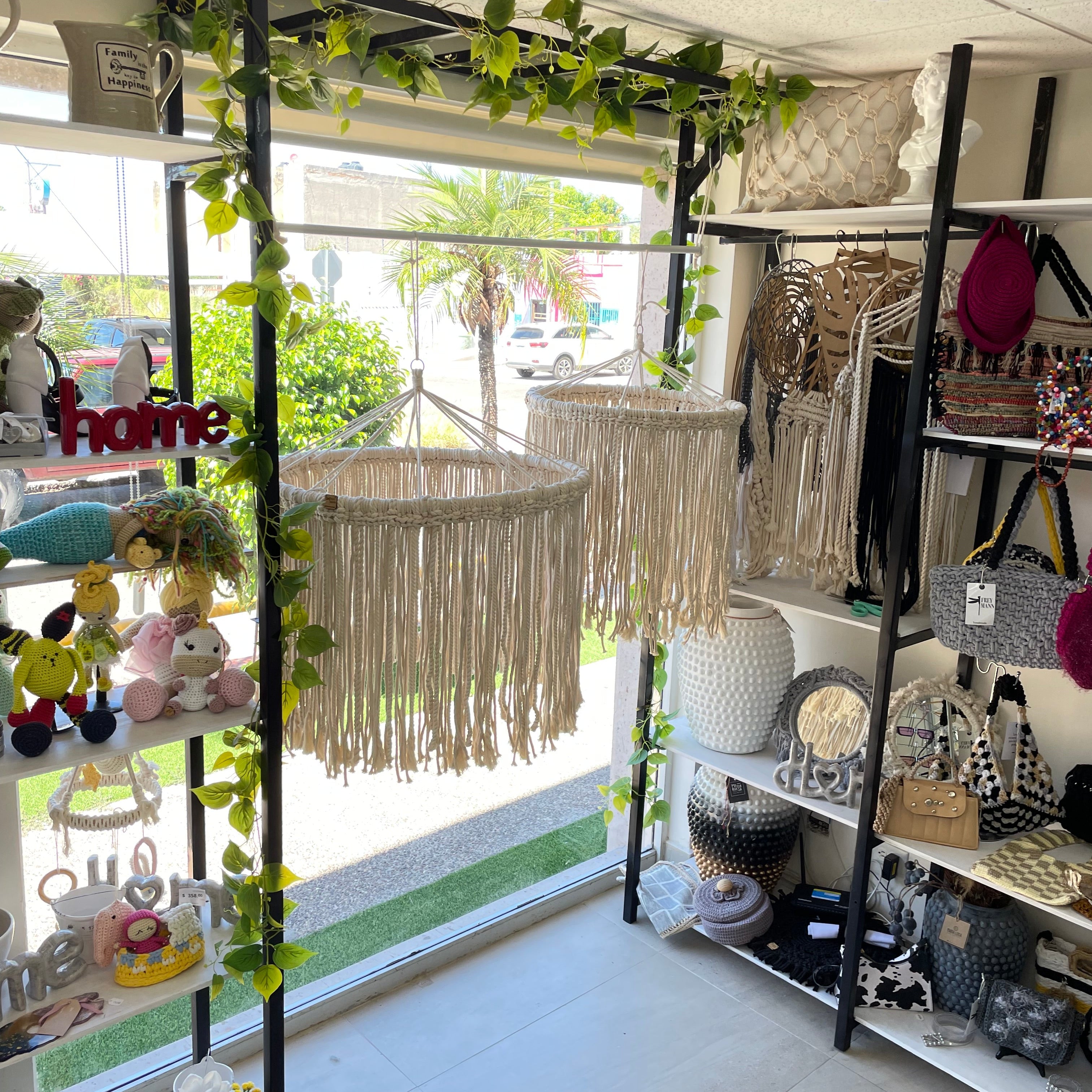 Lámpara Tejida Macrame