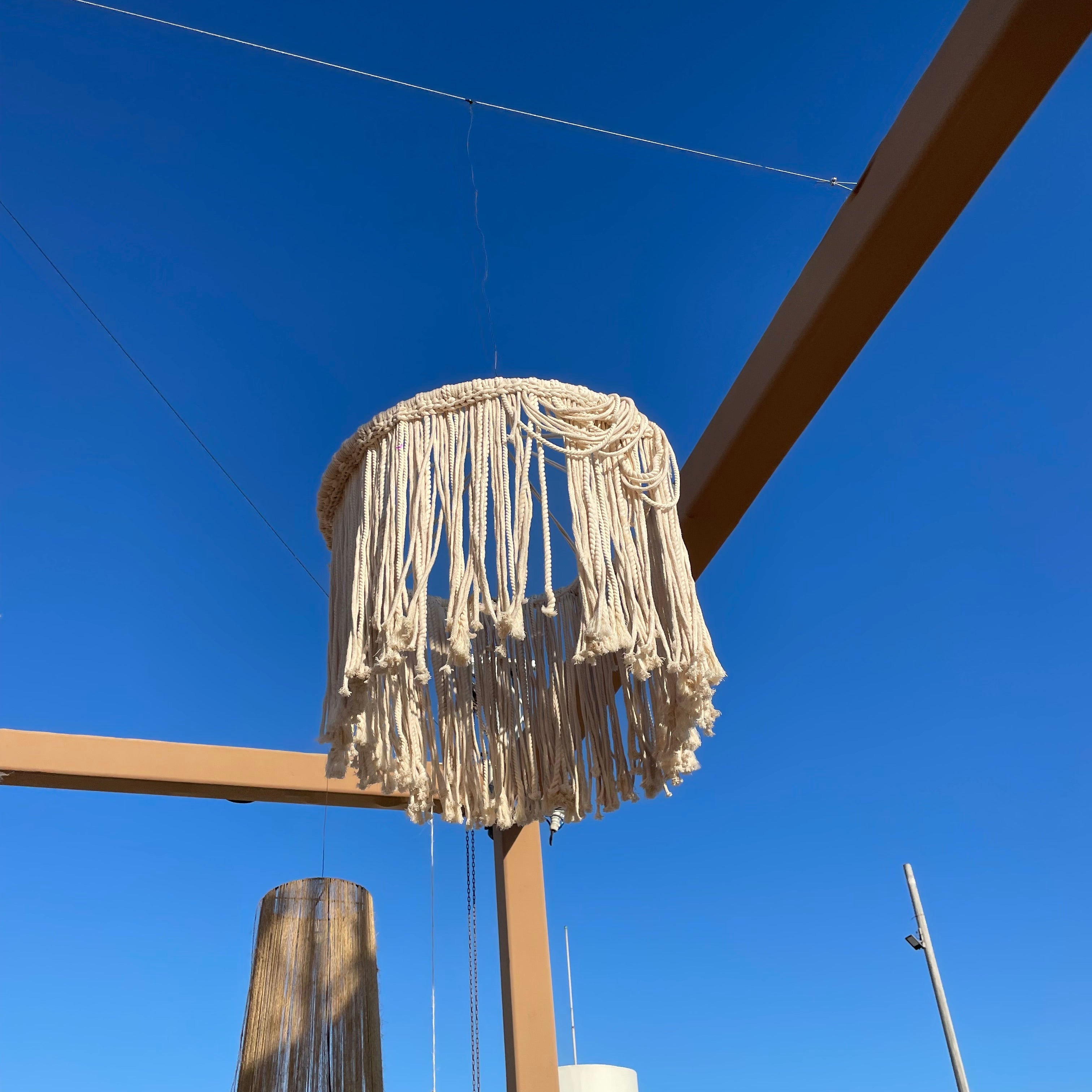 Lámpara Tejida Macrame