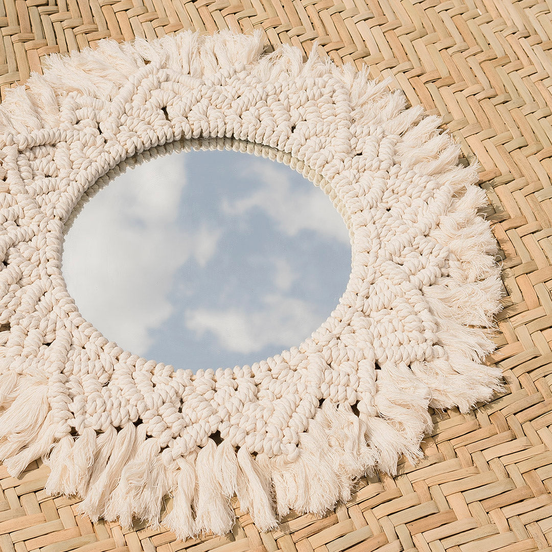 Espejo macramé